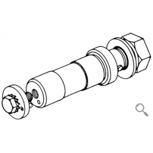 Upper Shaft Including Nut And Washer 10018, 3001209